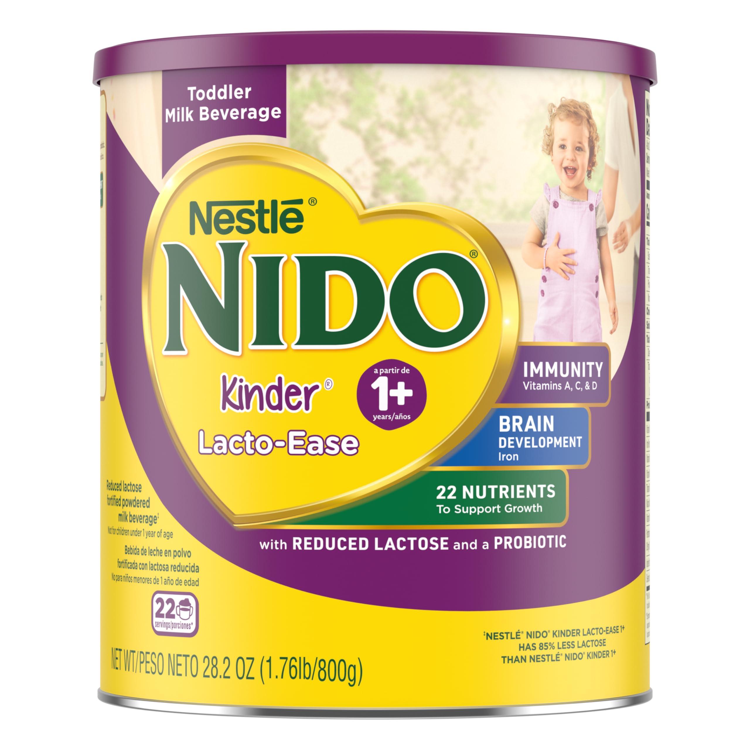 Nido Nestle NIDO Lacto-Ease Toddler Powdered Milk Beverage - 28.2 Oz Canister - Toddler Drink Mix