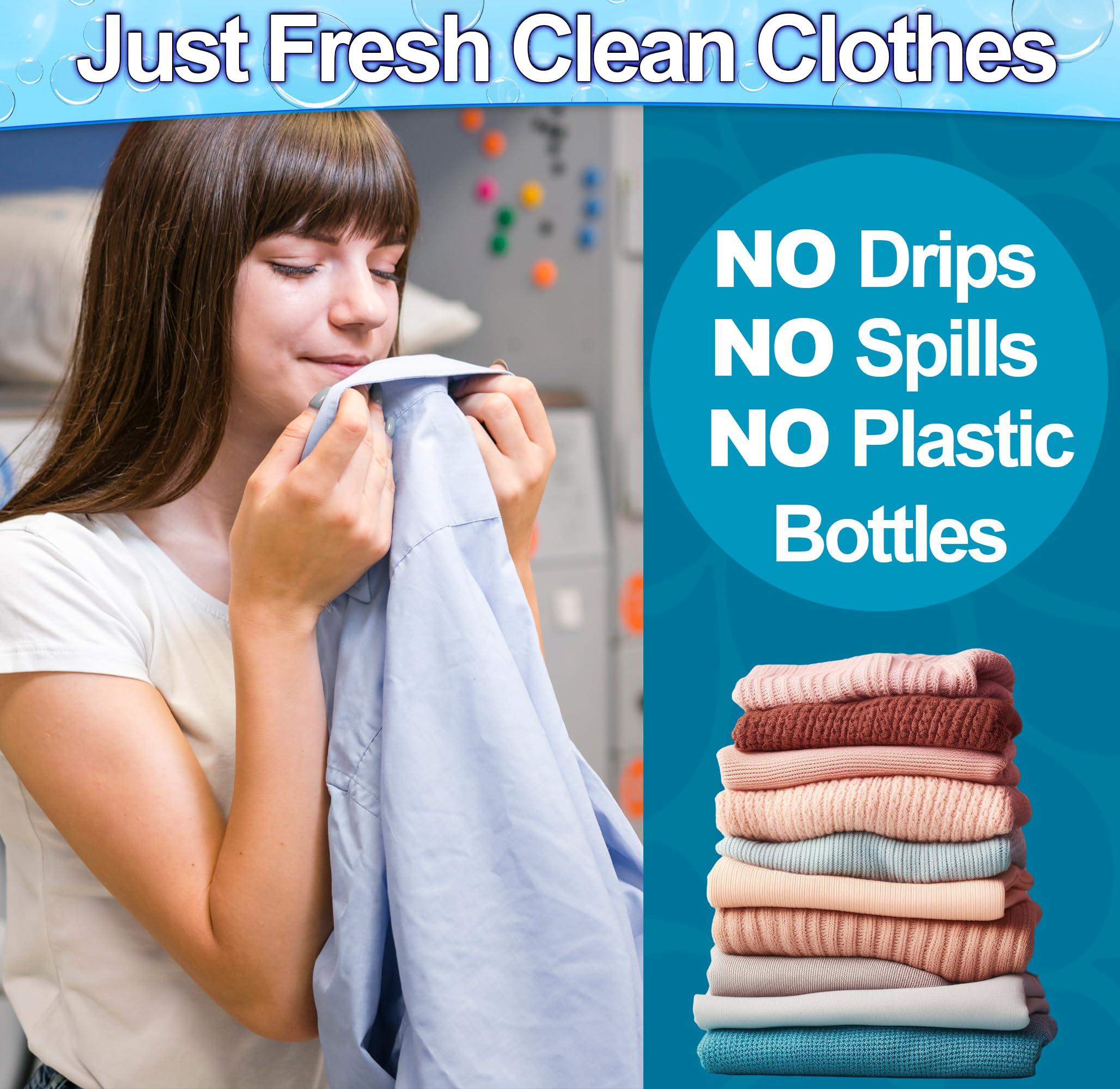 5 STAR SUPER DEALS Eco Laundry Detergent Sheets (120 Large Sheets) - Plant Based, Biodegradable Machine Washing Strips, Liquid Less, Plastic Free, Travel & Home Use - Compact & Pre-Measured (Ocean Breeze)