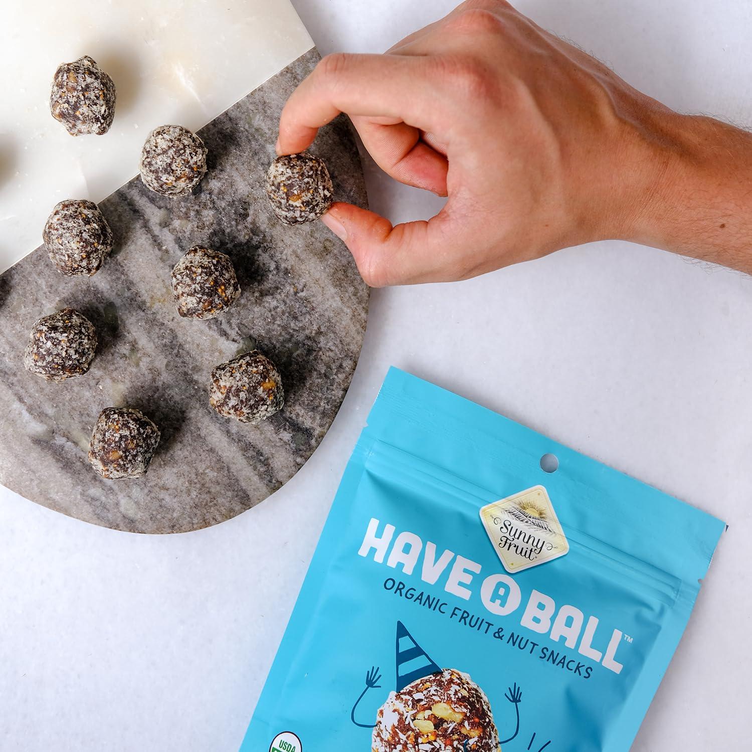 SUNNY FRUIT Sunny Fruit 100% RAW Fruit & Nut Snacks, Fig & Walnut, 1-Pack (9 Balls Per Bag) | Healthy, Convenient, On-the-Go Energy Balls | ORGANIC, VEGAN, GLUTEN-FREE, KOSHER, NO ADDED SUGAR