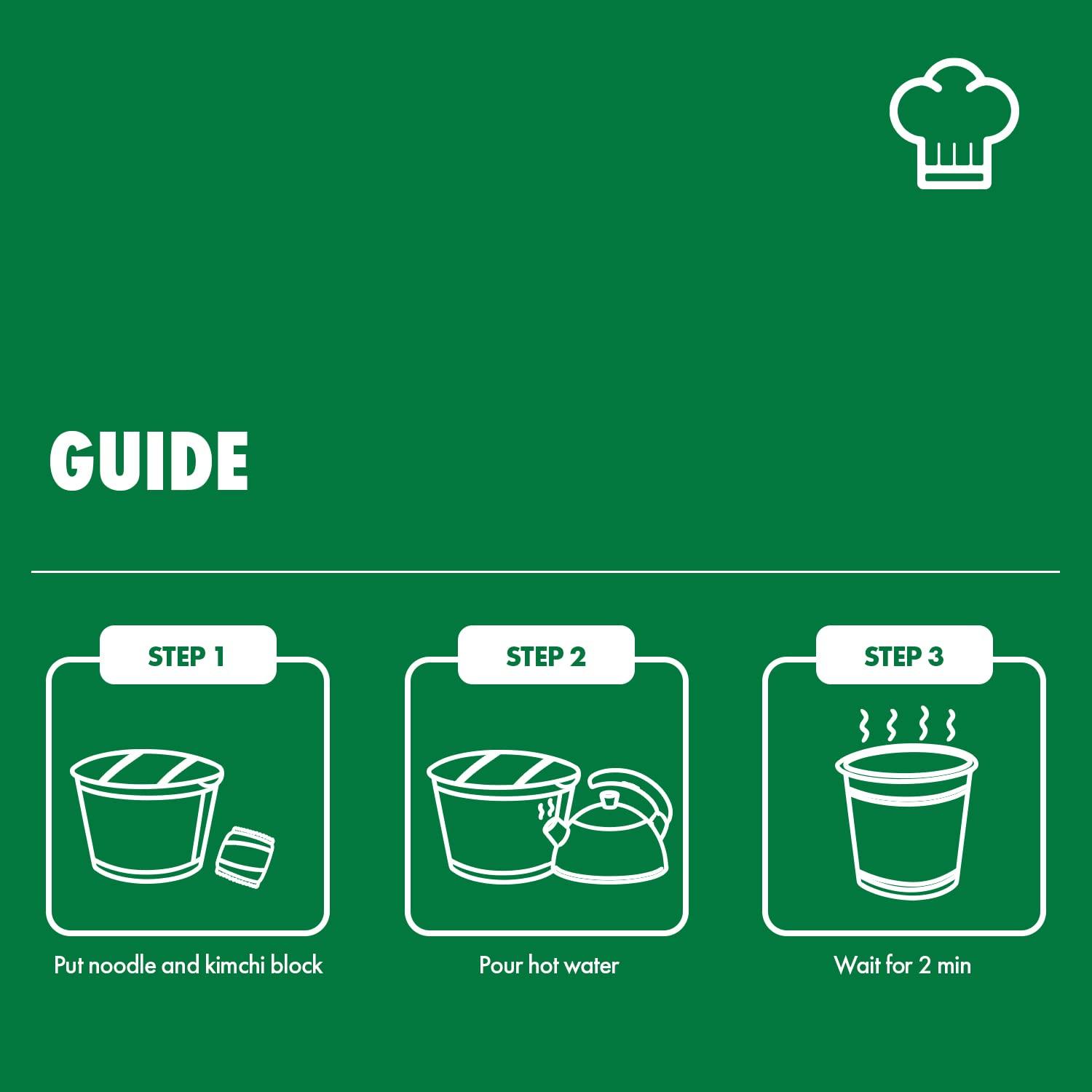 Surasang Surasang Kimchi Janchi Guksu, Spicy and Savory Korean Thin Non-Fried Noodle with Kimchi Bowl, Healthy Instant Noodle, 5.92 Ounce, Pack of 1