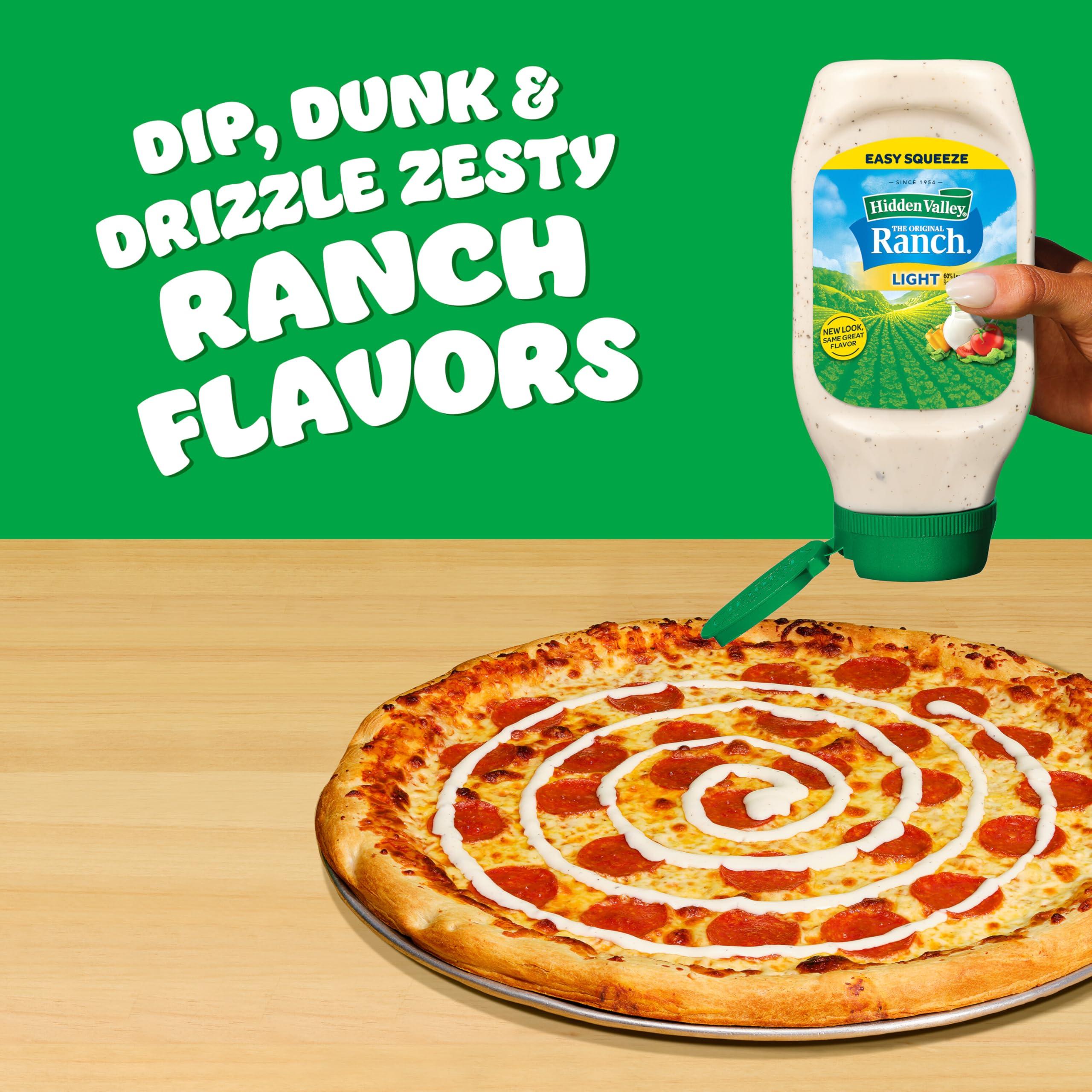 Hidden Valley Hidden Valley Ranch Dressing & Dipping Sauce, Light Ranch Dressing, Gluten Free Salad Dressing, 24 Ounces