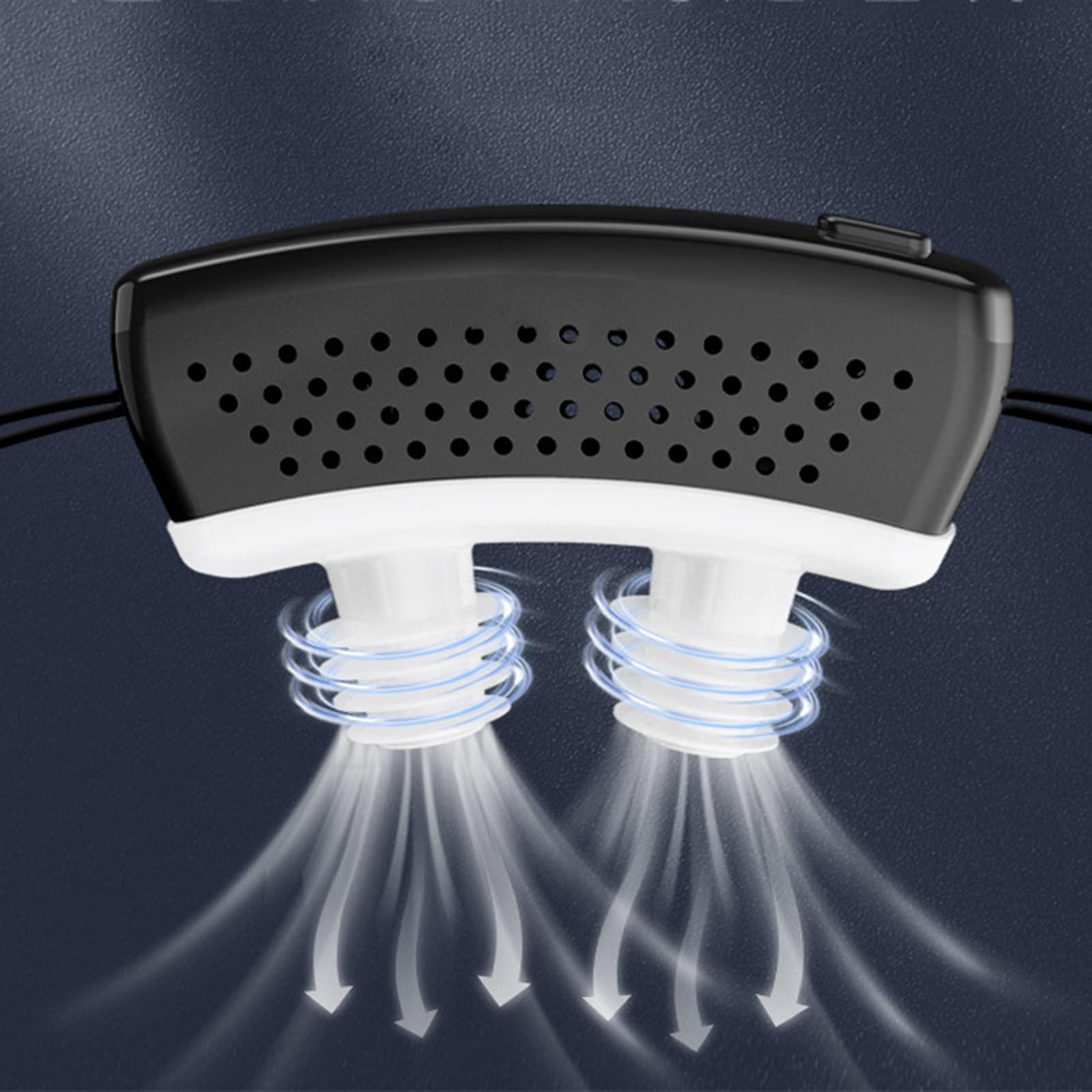 Walkervo Anti Snoring Devices with Fixing Strap Electric Snore Stopper Wearable Anti-snoring Chin Massager 6-Speed Wind Adjustment Stop Snoring Improve Sleep