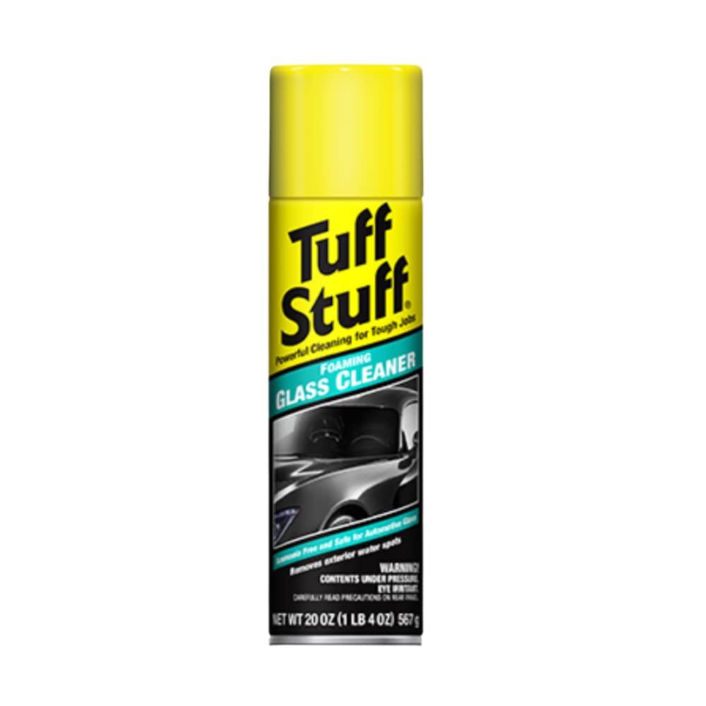 Tuff Stuff Tuff Stuff Foaming Glass Cleaner for Car Glass Window, Streak-Free Shine, Deep Cleaning Foaming Action, Safe for Tinted and Non-Tinted Windows, 20 Oz. Spray (Pack of 1)