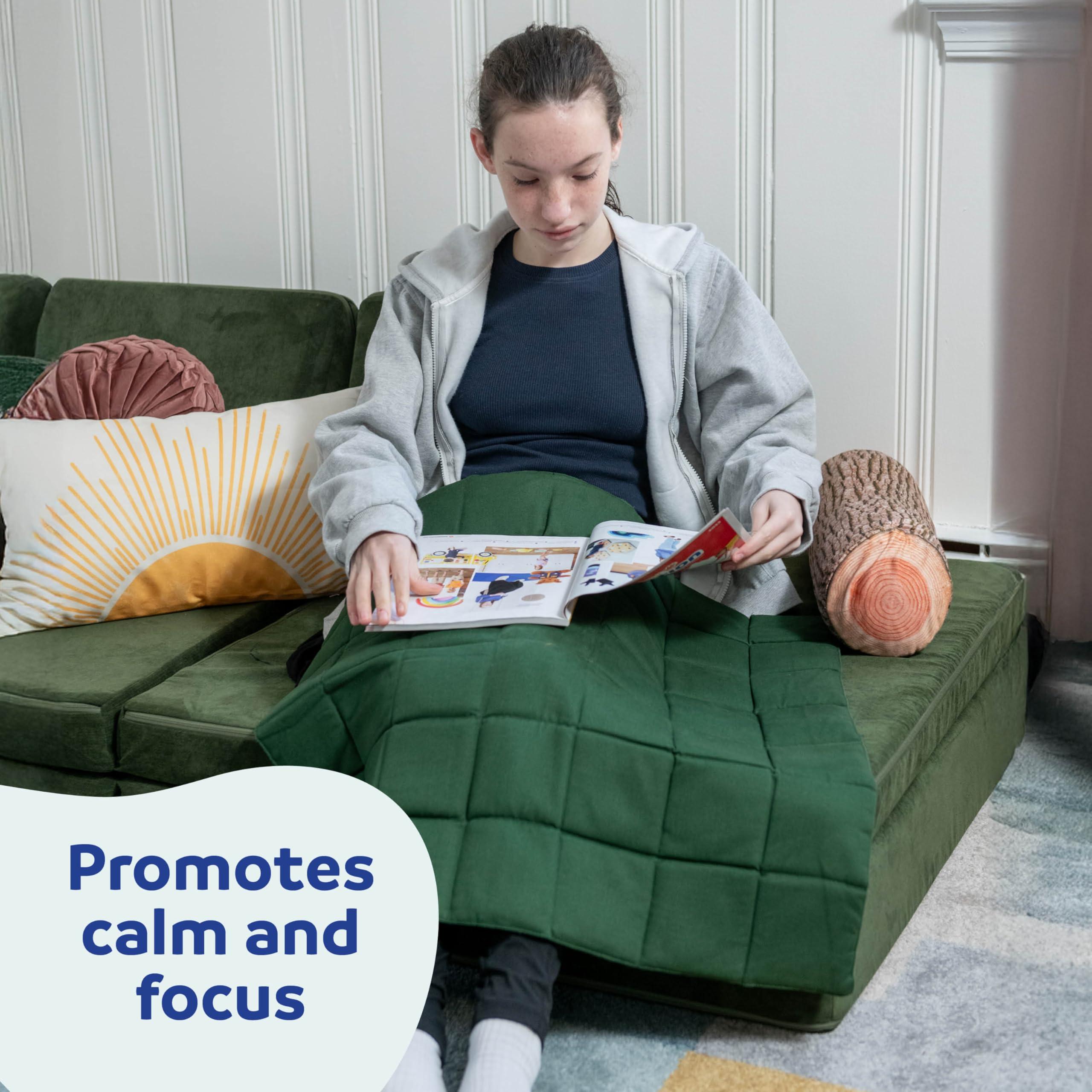 Fun and Function Fun and Function Jumbo Weighted Lap Pad for Kids & Adults - 28\" x 28\" - Weighs 6 lbs - Weighted Lap Blanket - Weighted Sensory Blanket/Sensory Lap Pad for Special Needs & Sensory Issues