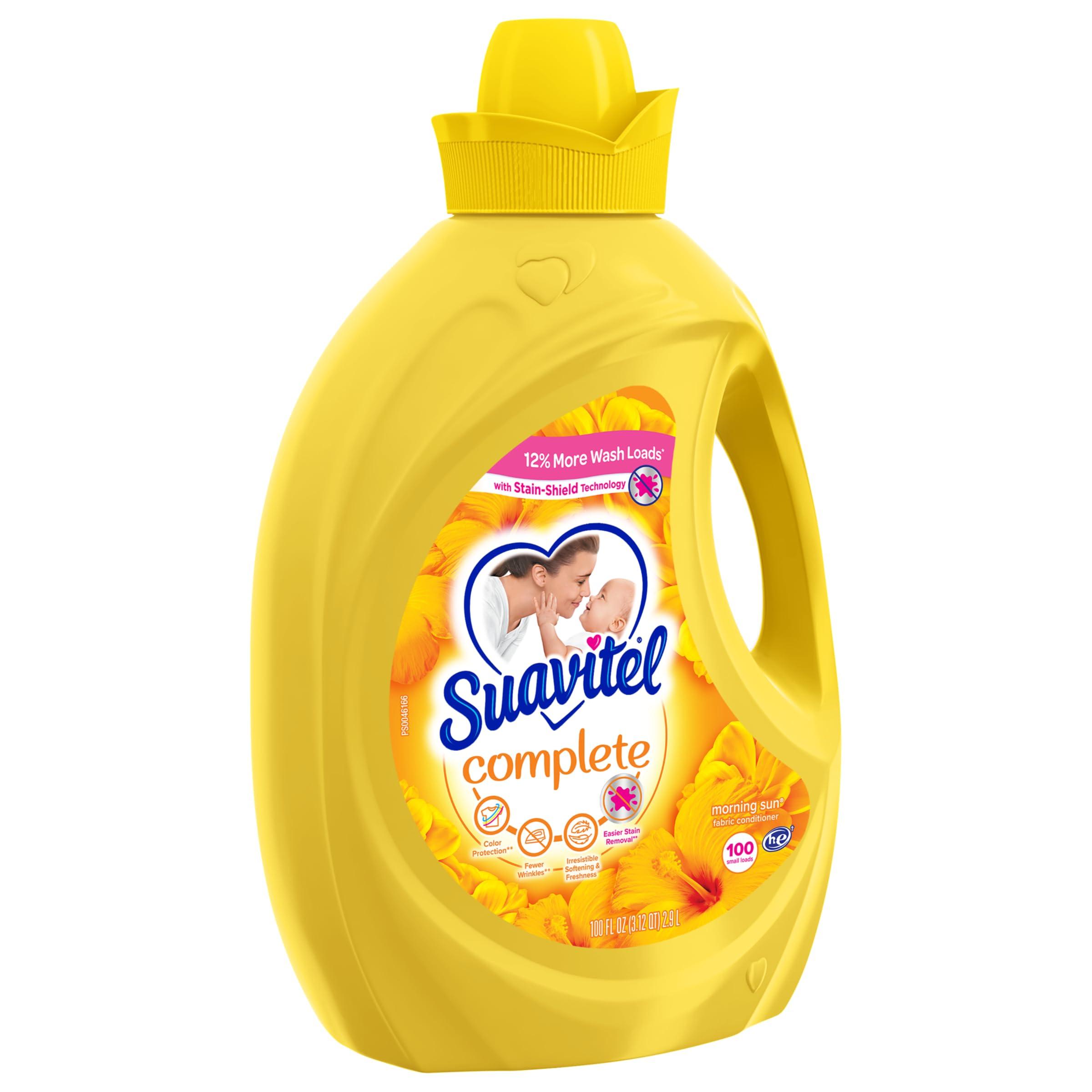 Suavitel Suavitel Complete Liquid Fabric Conditioner, Laundry Fabric Softener with Fabric Protection Technology, Morning Sun, 100 fl oz, Enough Liquid For 100 Small Loads (Pack of 2)