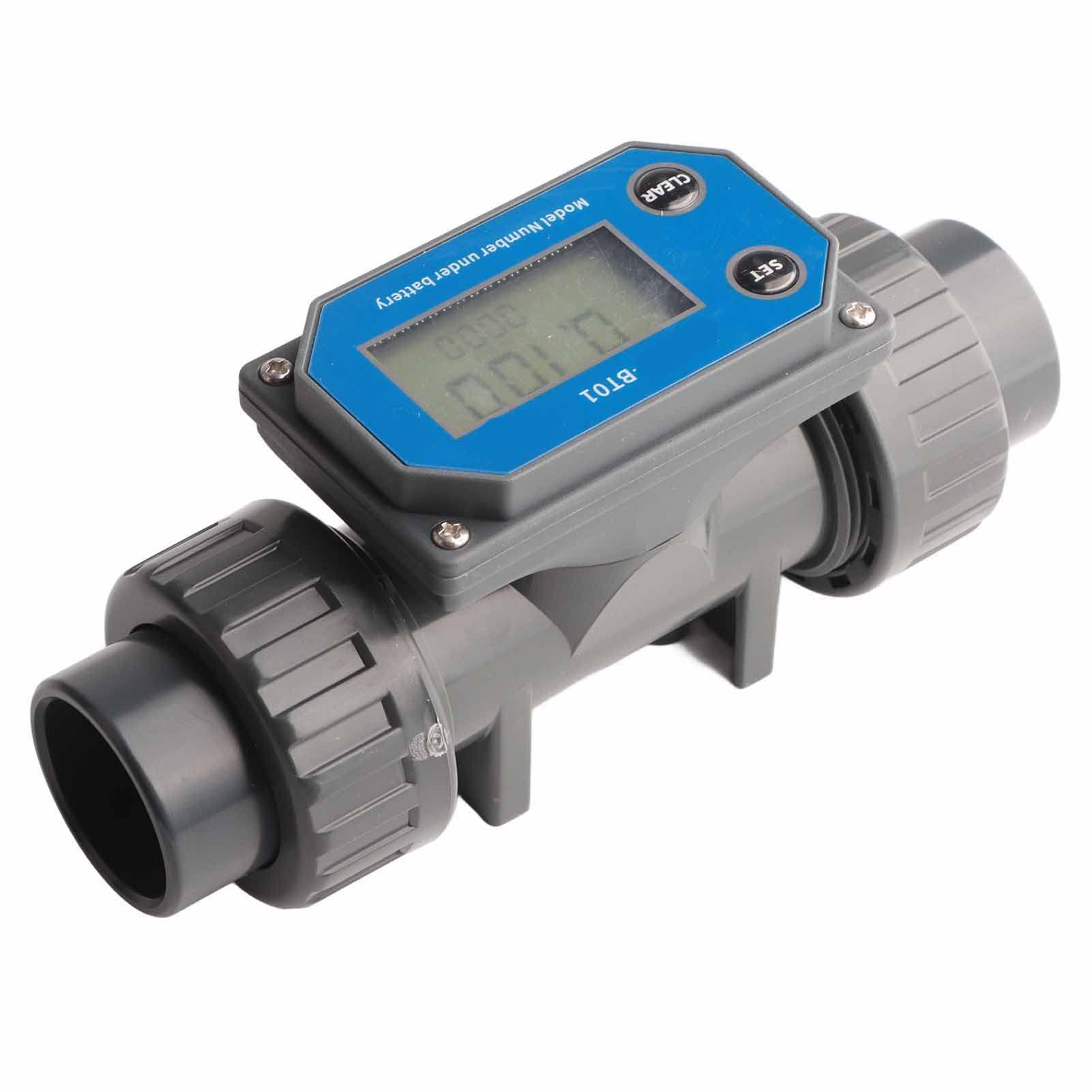 Pyhodi Water Flowmeter, High Accuracy Water Flow Meter Sensitive Response for Swimming Pool
