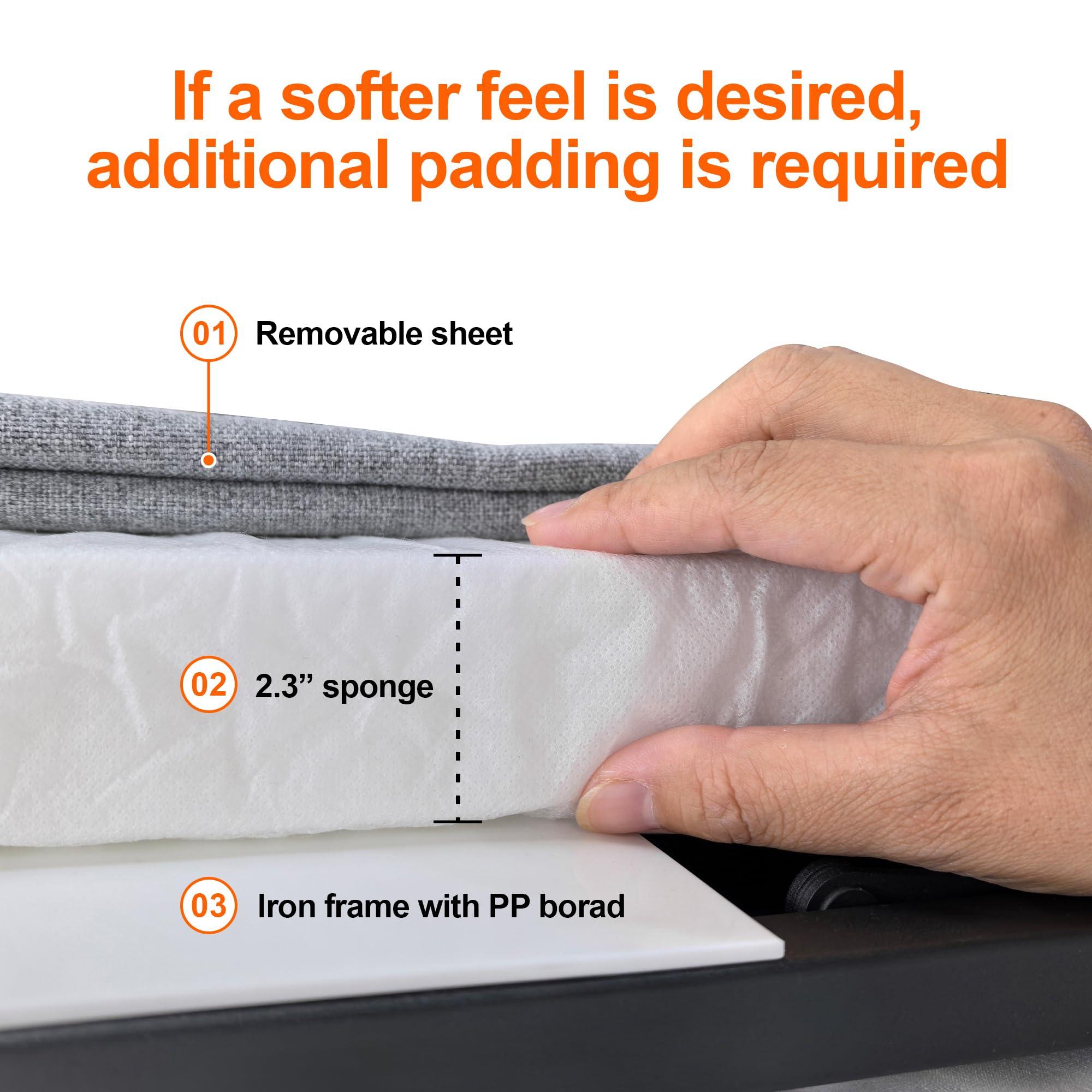 Skuehod Skuehod Electric Power Lifting Adjustable Bed Back Rest for Patient Back Lumbar Support, Assist Elderly to Get Out of Bed Easily, Removeable Bedrails with Pocket, 300lbs Capacity