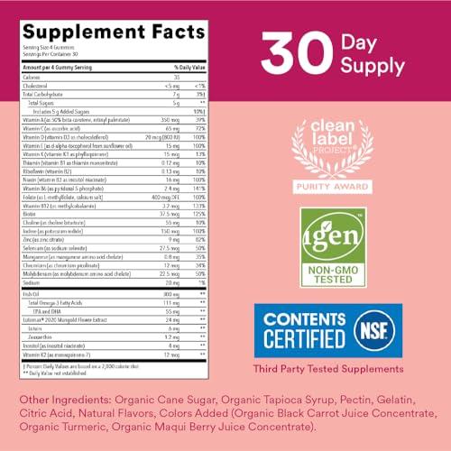 SmartyPants SmartyPants Teen Girl Multivitamin Gummies: Omega 3 Fish Oil (EPA/DHA), Vitamin D3, C, Vitamin B12 & Kids Multivitamin Gummies and Fiber Supplement: Omega 3 Fish Oil (EPA/DHA)
