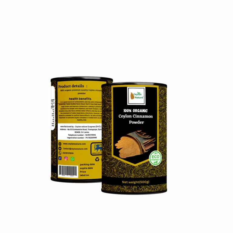 Generic 100% Organic Ceylon cinnamon powder (500g)