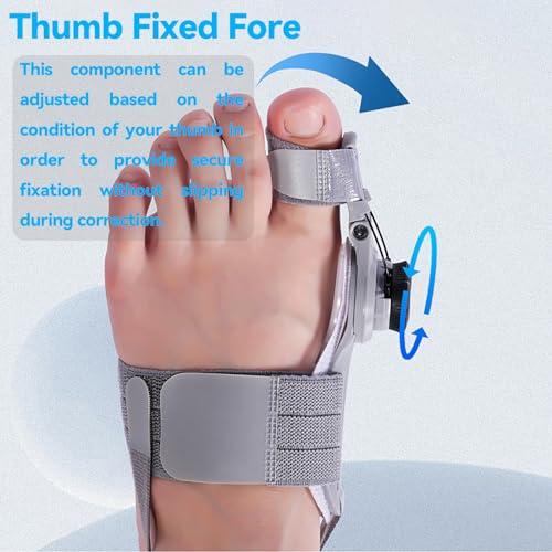 Shengchuang Bunion Corrector for Man and Women Big Toe, Adjustable Bunion Splint for Bunion Relief, Orthopedic Toe Straightener with Anti-slip Heel Strap and Silicone Pad, Suitable for Left and Right Feet.