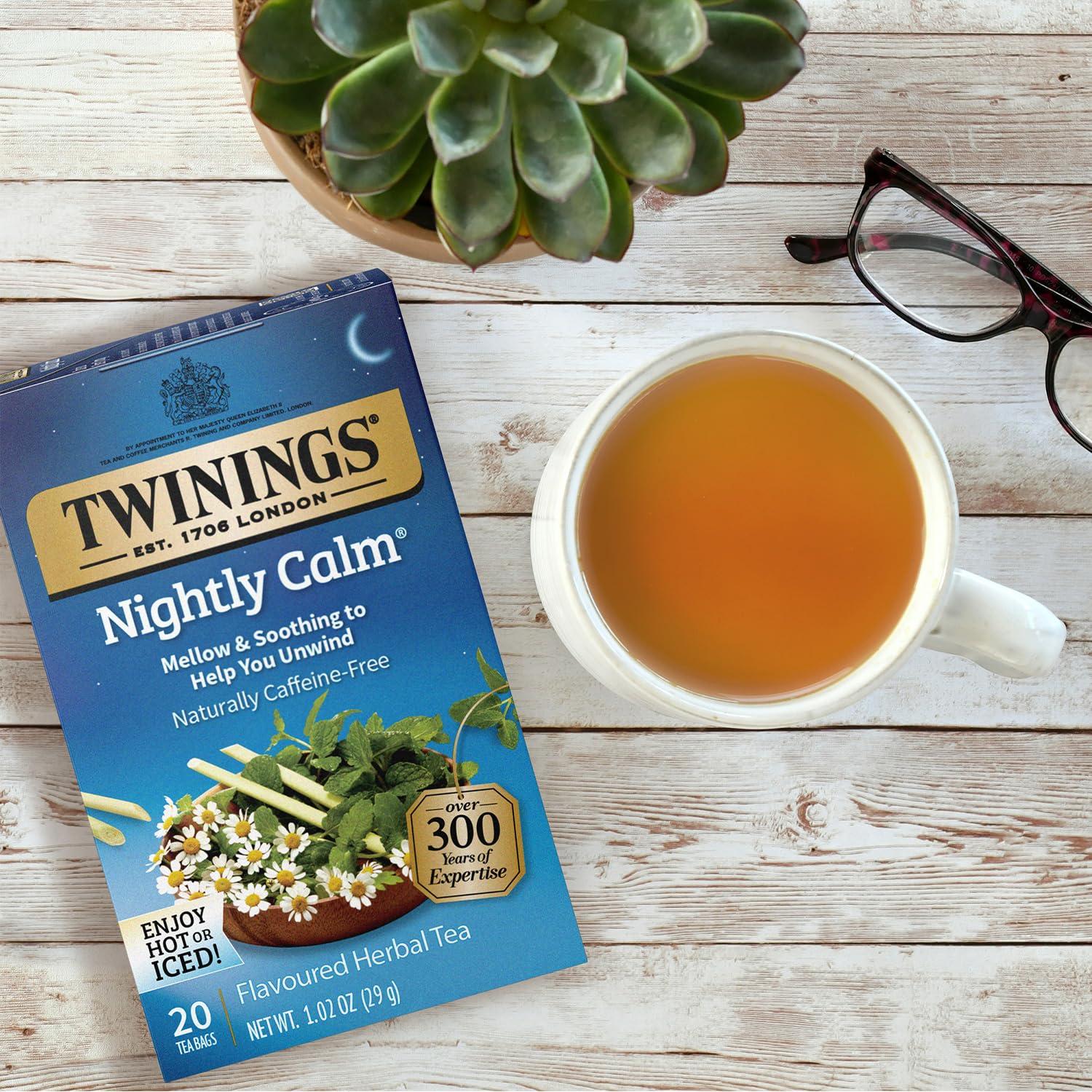 Twinings Twinings Nightly Calm Naturally Caffeine-Free Herbal Tea Bags 20 Each (Pack of 2)