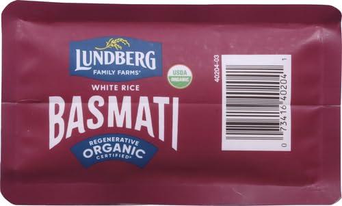Lundberg Lundberg Basmati Rice, Organic Long Grain White Rice - Non-Sticky, Fluffy Aromatic Rice, Vegan Food, Healthy Meals, Gluten-Free Rice Grown in California, 32 Oz