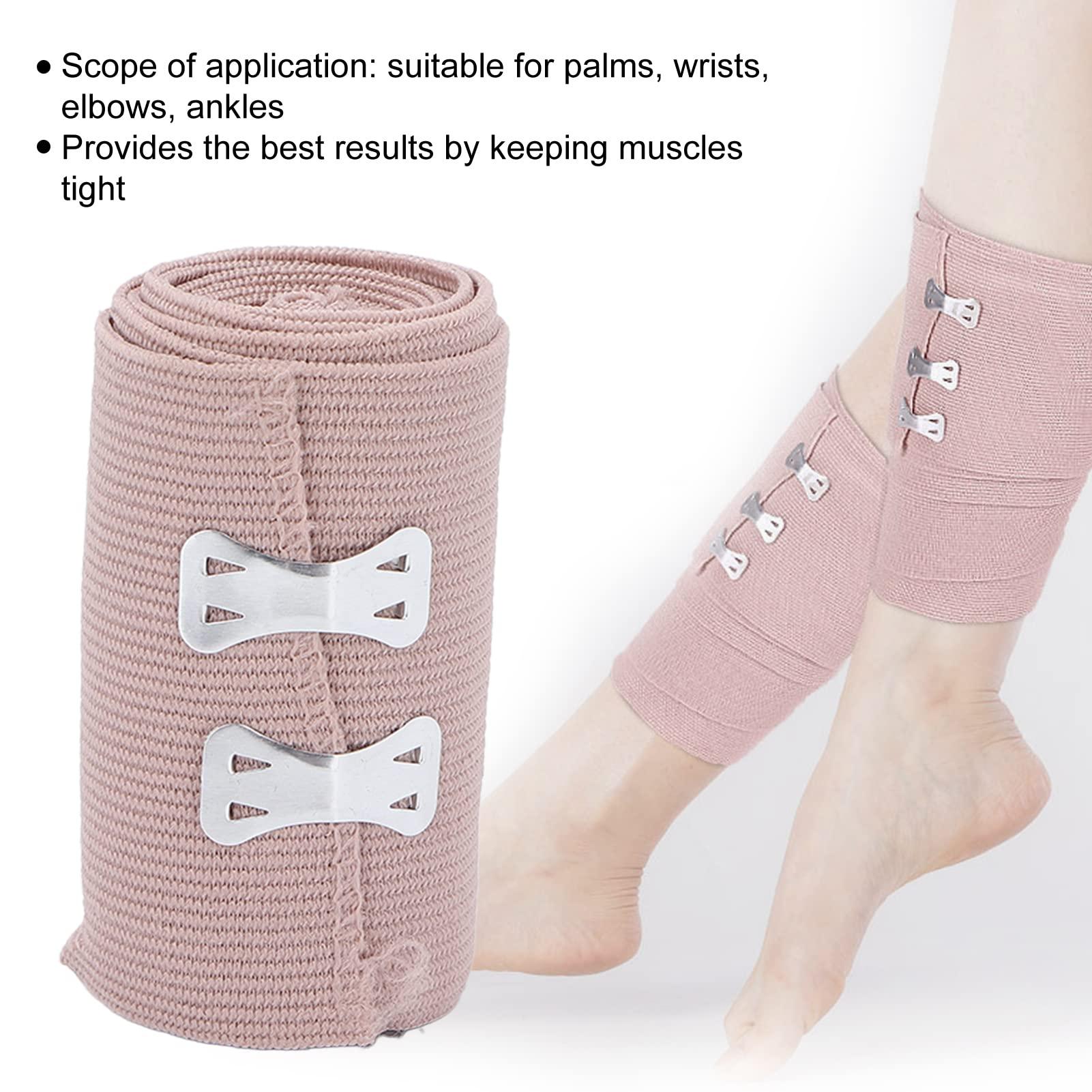 01 02 015 Elastic Bandage Wrap, Stable Reliable Bandage Wrap Long Lasting Effect for Elbows for Ankles for Wrists
