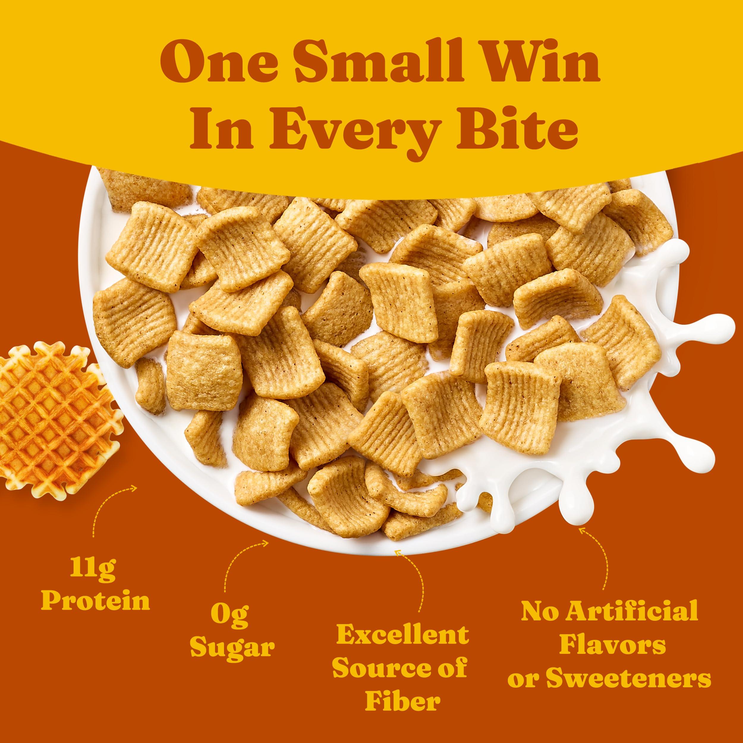 Catalina Crunch Catalina Crunch High Fiber Cereal Variety Pack Cinnamon Toast & Maple Waffle, 2 Flavors - 4 bags | Low Carb, Zero Sugar, Gluten Free | Vegan Protein Snacks | Breakfast Protein Cereal | Keto Friendly Foods