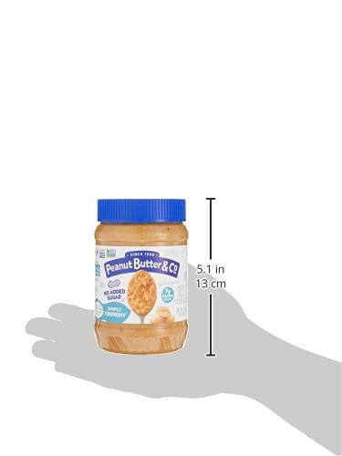Peanut Butter & Co. Peanut Butter & Co. Simply Crunchy No Sugar Added Peanut Butter, Non-GMO Project Verified, Gluten Free, Vegan, 16 Ounce