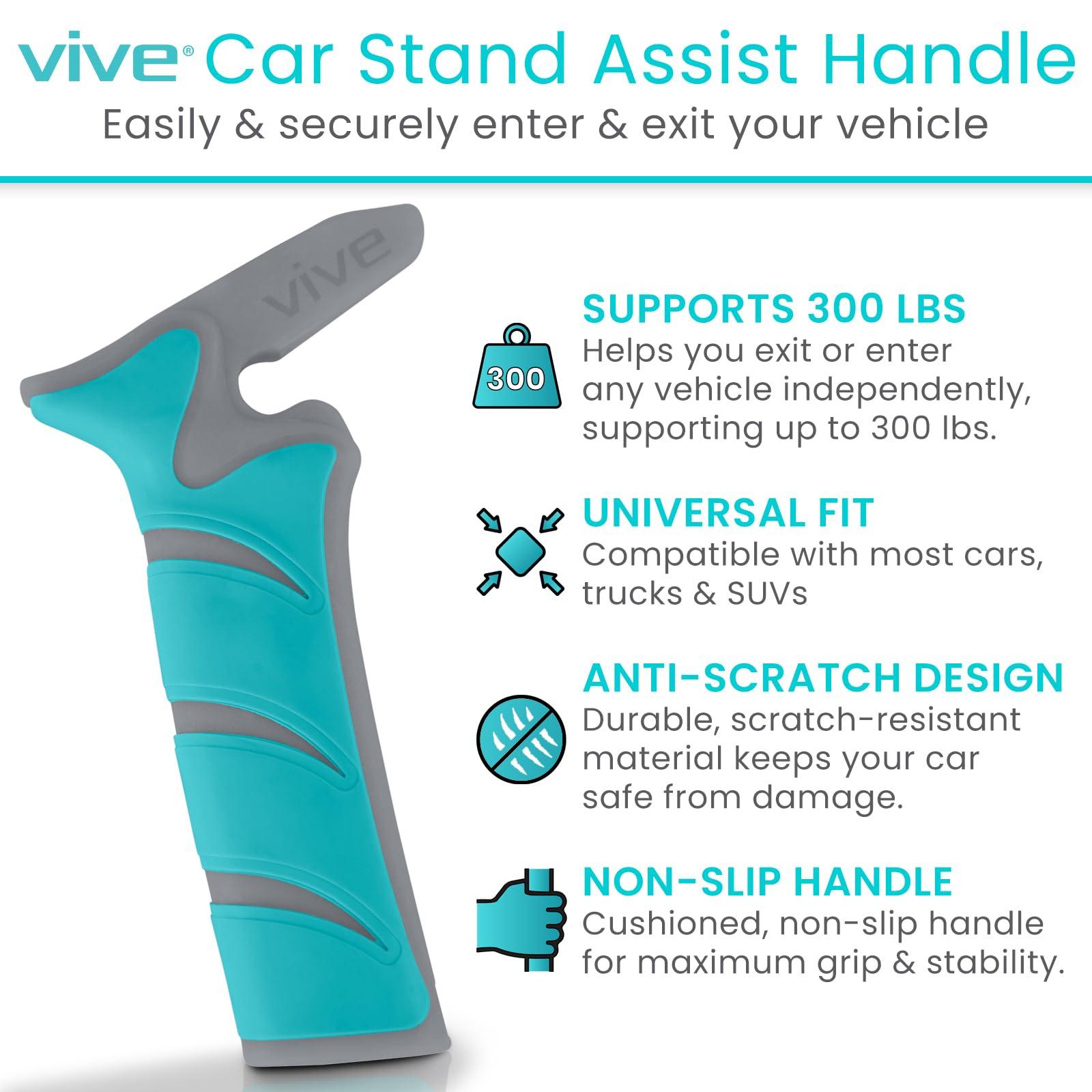 Vive Vive Car Handle Assist for Elderly - Vehicle Support Handle - Standing Mobility Aid Tool for Elderly - Safety Door Handle Autocane (2 Pack)