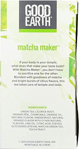 Good Earth Good Earth Green Tea - Matcha Maker - Case of 6 - 18 Count