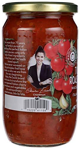 Sacla All Natural Whole Cherry Tomato and Roasted Garlic Pasta Sauce NON GMO. Imported From Italy