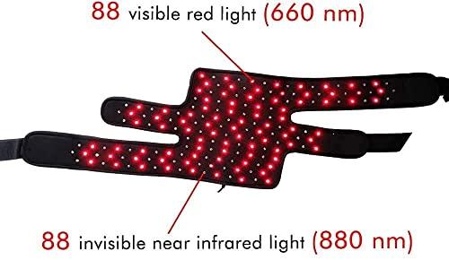 TUOB TUOB Red Light & Infrared Light Therapy Device, 880nm Near Infrared Light Therapy for Knee and Foot, Wearable Relax Muscle Red Light Therapy for Pain Relief