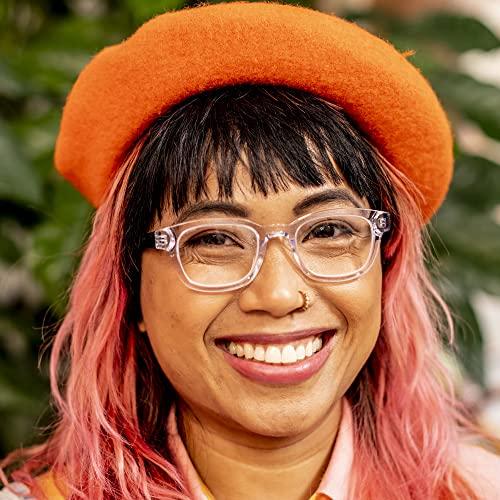 eyebobs eyebobs Biff Premium Readers for Women and Men | Round Eye Glasses | Olive Green Front and Temples | 1.25