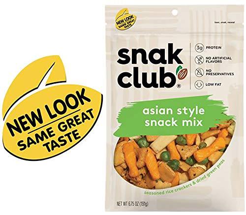Snak Club Snak Club Asian Style Snack Mix, 6.75 Ounce (Pack of 6)