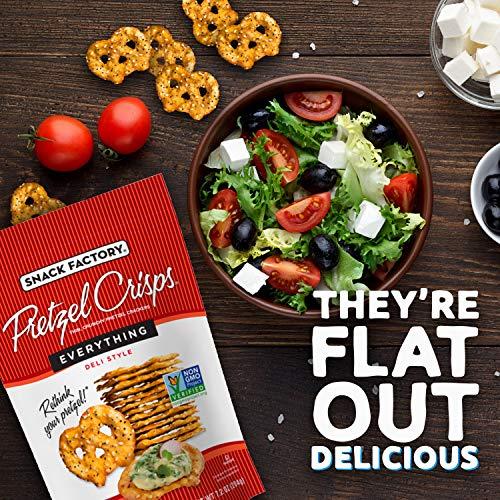 Snack Factory Snack Factory Pretzel Crisps, Everything, 7.2 Oz Bag