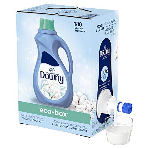 Downy Downy Eco-box Ultra Concentrated Liquid Fabric Conditioner (fabric Softener), Cool Cotton, 180 Loads, 105 Fl Oz