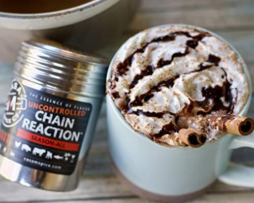 Casa M Spice Co Casa M Spice Co® Uncontrolled Chain Reaction® Season-All• Low Sodium • Gluten Free • Keto Friendly BBQ Spices and Seasonings (Uncontrolled (2x as spicy), Plastic Shaker (with 1-cup seasoning))