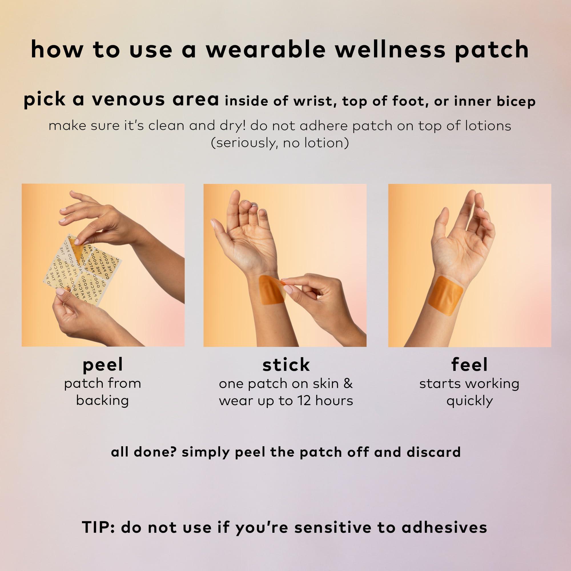 The Good Patch The Good Patch Rescue After Party Patch, Natural Patch with DHM, Vitamin B1, Green Tea, Plant Powered Wearable Wellness, Bounce back after a night out (16 Total Patches)