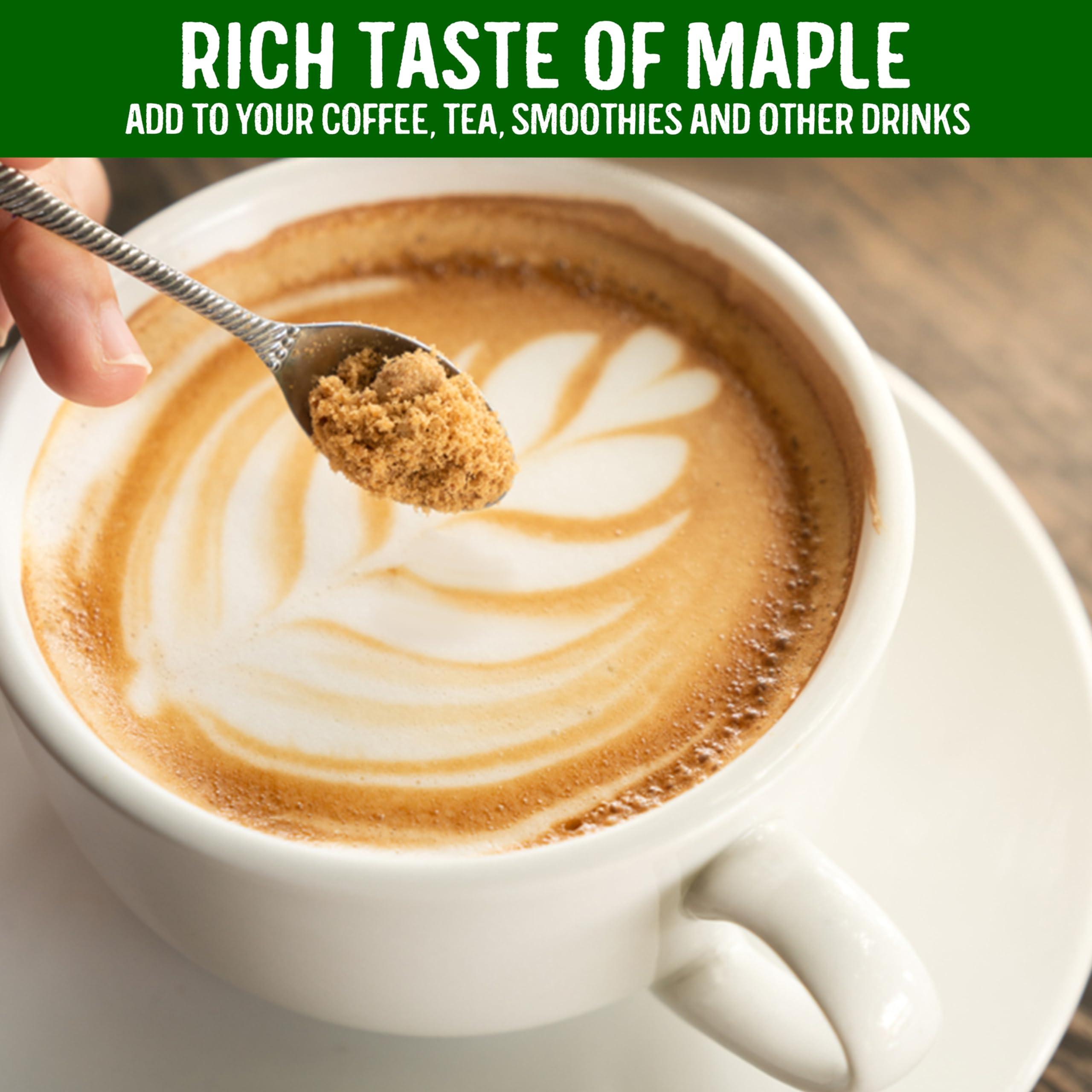 Maple Joe Maple Joe Pure Maple Sugar Granulated Made With 100% Grade A Maple Syrup. Powdered Maple Sugar For Cooking & Baking. White & Brown Sugar Substitute. Non-GMO Gluten Free & Vegan 7.8 oz /220g (2-pack)