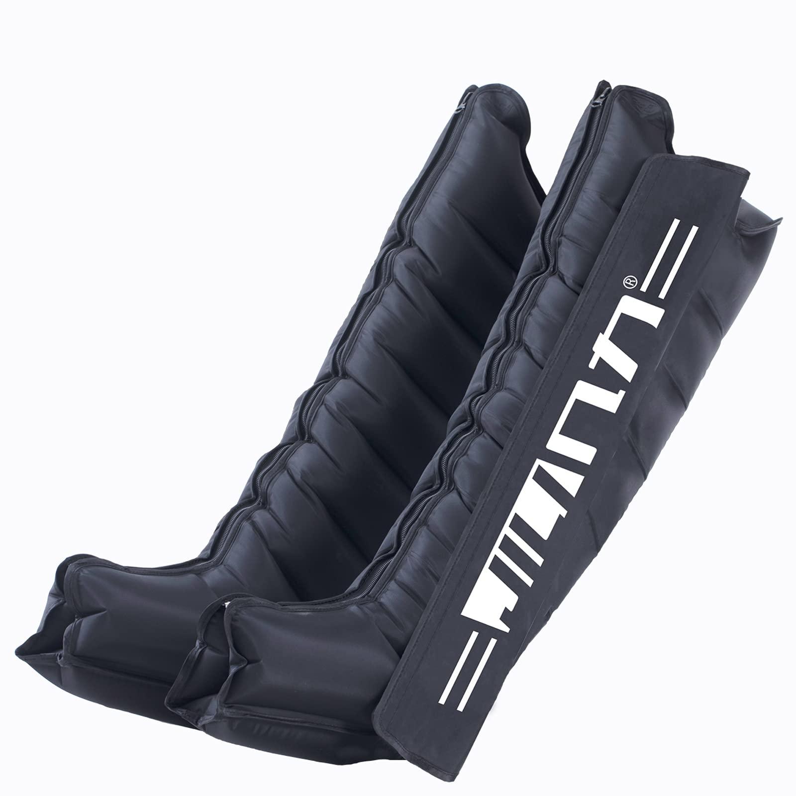 JILITEC JILITEC Leg Recovery System,Compression Boots,Sequential Compression Device,Recovery Boots,Dynamic Compression Massage for Recovery in Athletes (XL, Black)