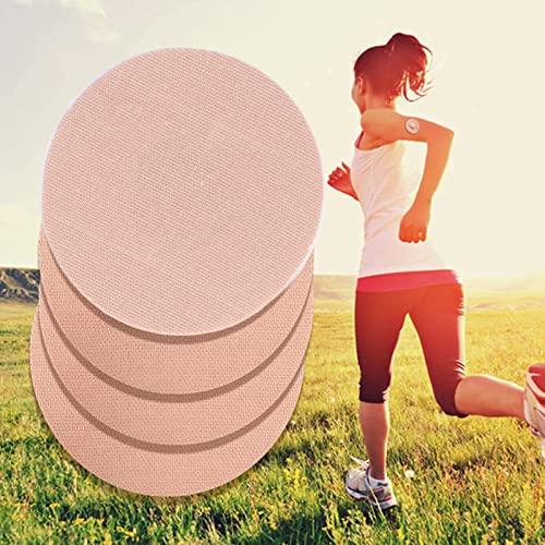 RIESKAS 30pcs Waterproof Adhesive Patches for Skin Falling Prevention Breathable Elastic Fabric Adhesive Cover for Sensor Hiking Camping Outings