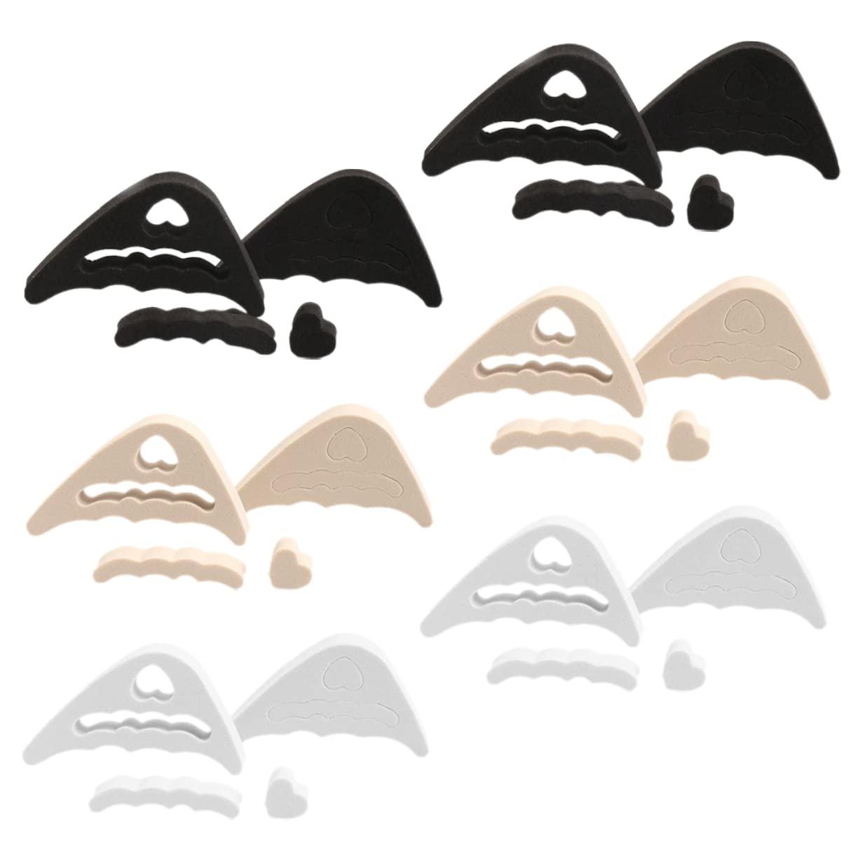 Beavorty 12 Pairs Insole Toe Inserts for Shoes Too Big Shoe Toe Filler Inserts Reusable Too Big Shoe Filler Shoe Toe Plugs for Pumps Shoe Toe Filler for Flat Shoes Too Big Shoe Toe Inserts