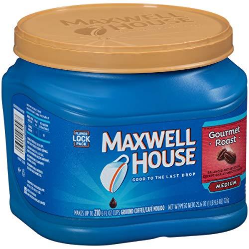 MAXWELL HOUSE Maxwell House Gourmet Roast Medium Roast Ground Coffee (25.6 oz Canister)