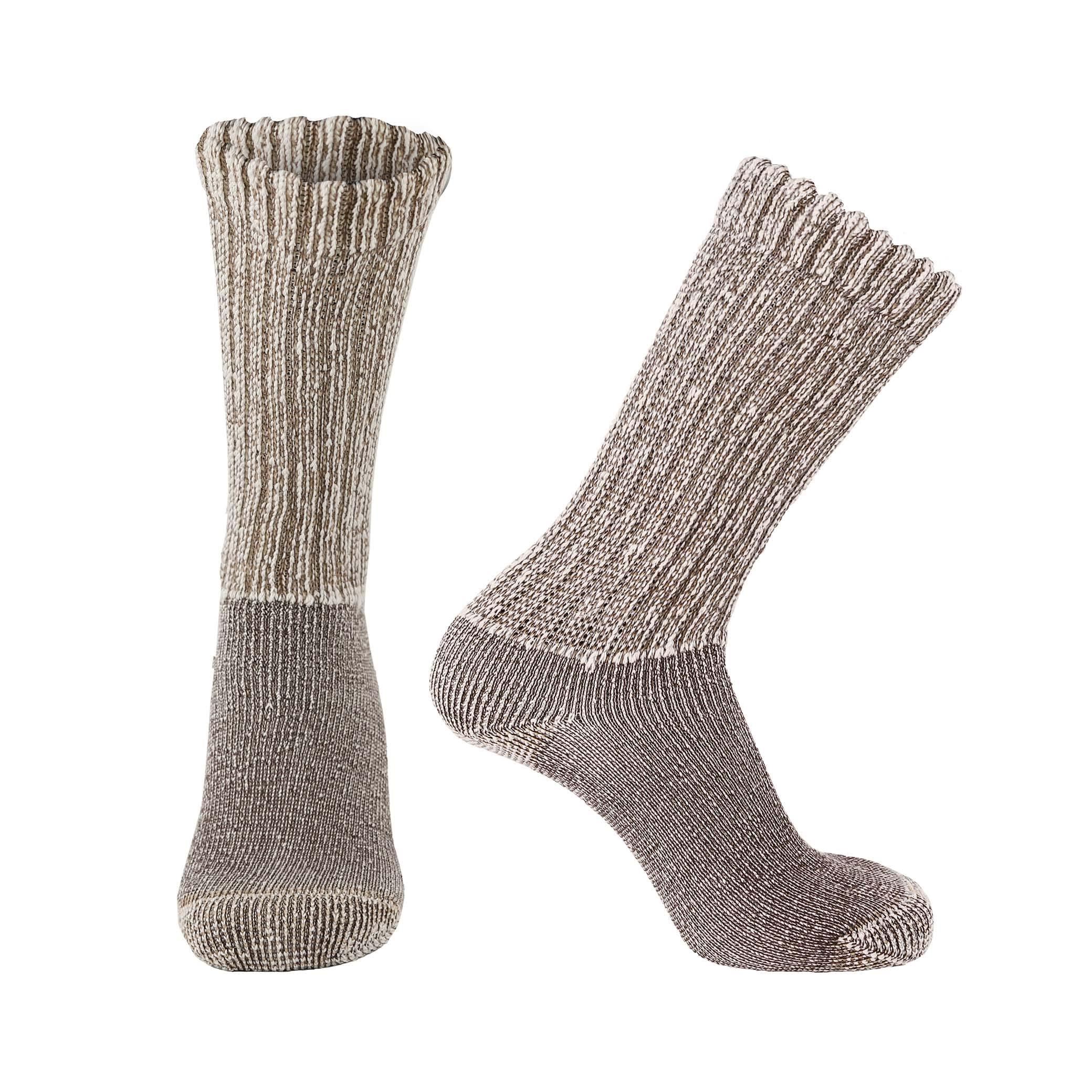 Doctor\'s Choice Doctor\'s Choice Wool Diabetic Socks For Men Size 10-13, Warm, Thermal, Non Binding, Large, Brown, 1 Pair