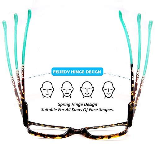 FEISEDY FEISEDY Progressive Multifocus Blue Light Blocking Reading Glasses B2587