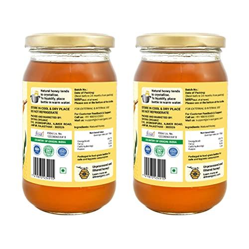 Shiva Organic Shiva Organic\'s Eucalyptus Nectar Honey - NMR Tested, Natural Honey, No Added Sugar, Flavorful - 1000g (35.27 Ounce) \"