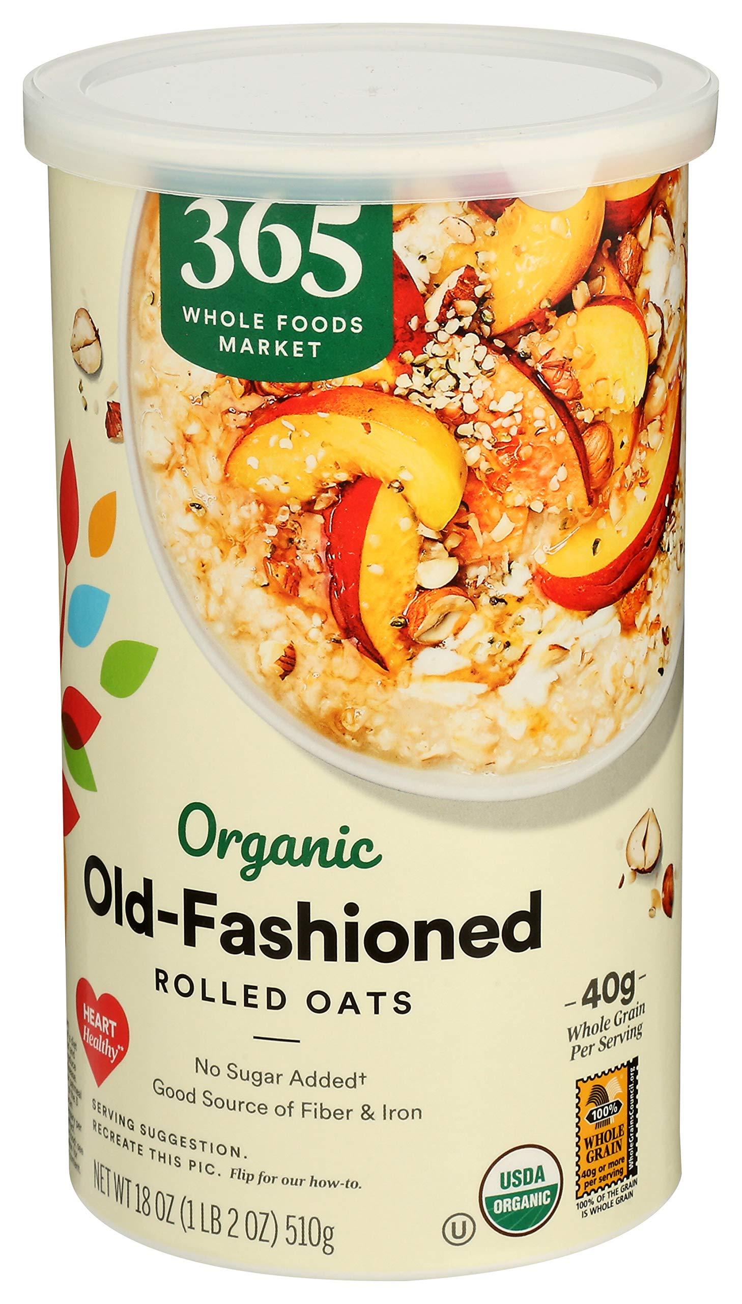 365 by Whole Foods Market 365 by Whole Foods Market, Organic Old Fashioned Rolled Oats, 18 Ounce