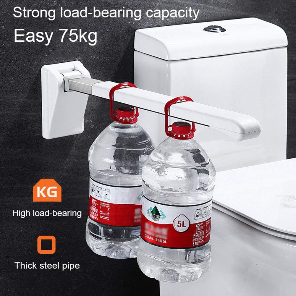 GeRRiT Flip-Up Bathroom Grab Bar Bathroom Grab Bar, Toilet Grab Bar Handle Safety Rail Wall Grab Bar Balance Assist Grip Bathroom Handles for Elderly