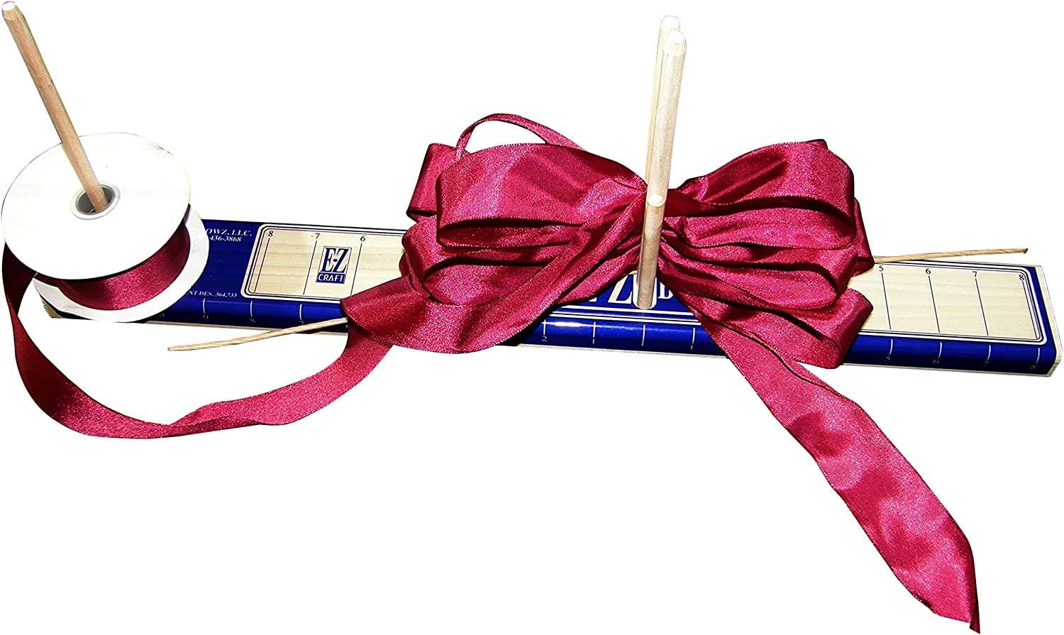 E-Z Bowz Deluxe EZ BowMaker - Bow Making Tool - Crafting Bowmaker - Professional Designer Bow Maker - DIY Wreath Bows, Hair Bows, And More