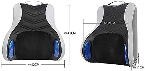 SMSOM SMSOM Back Massager - Back and Neck Massager Pillow, Heat Deep Tissue Kneading Massage for Full Body Muscle, Best Relaxation Gifts (Color : Gray)