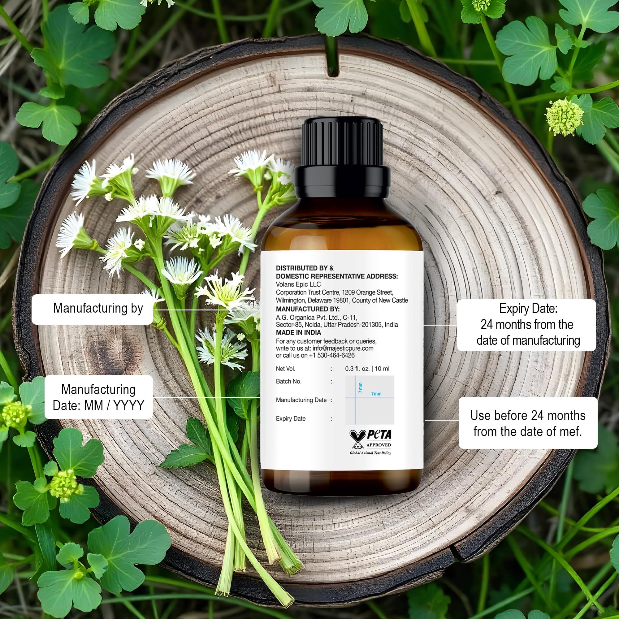 MAJESTIC PURE MAJESTIC PURE Angelica Root Essential Oil | 100% Pure and Natural Oil | Premium Grade Essential Oils for Hair Care, Home Diffusers, Skin, Aromatherapy, Massage and Humidifiers | 0.3 Fl Oz