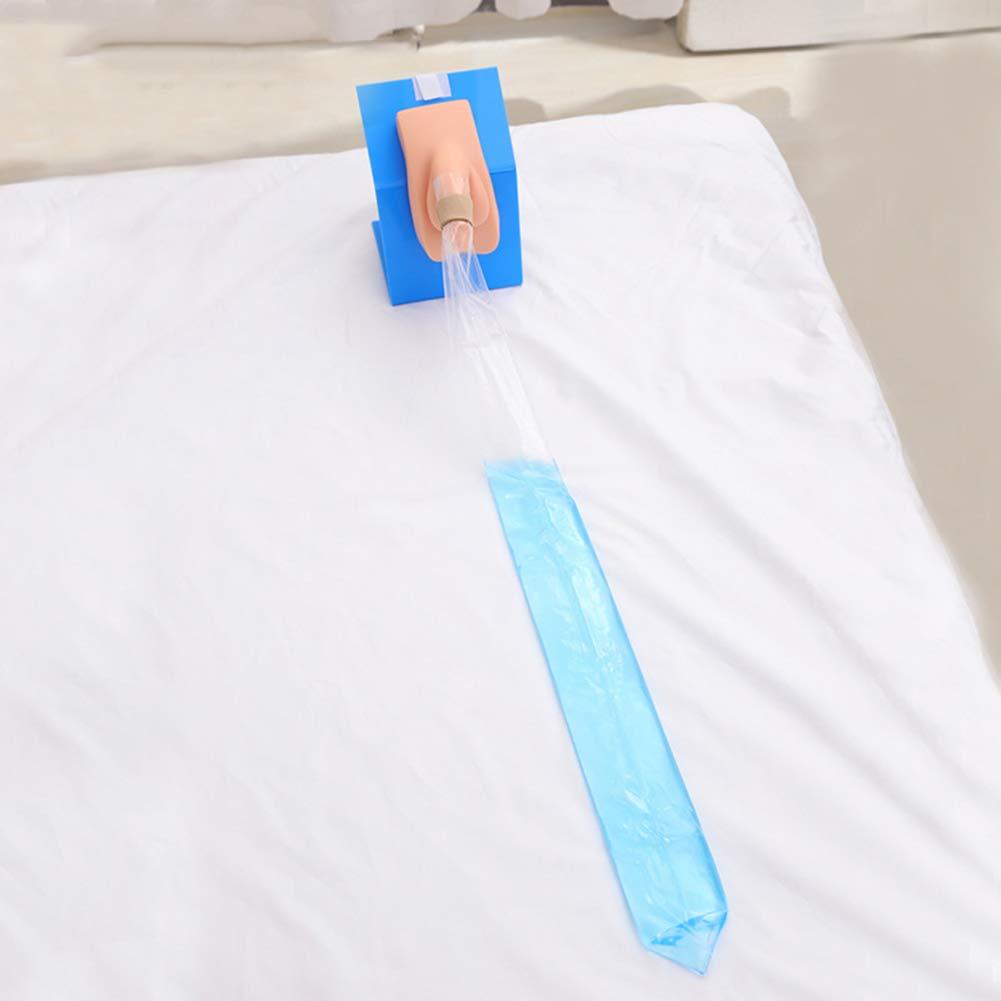 MBROS 50pcs Disposable Urine Drainage Bags, Male Incontinence Aid, Portable Urine Collector Bag for Bedridden Elderly and Disabled Men