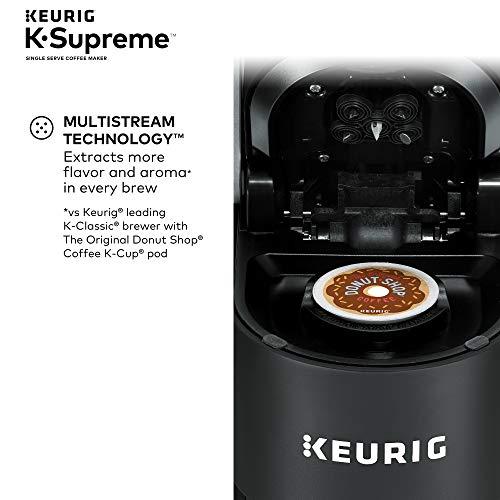 Keurig Keurig K-Supreme Single Serve Coffee Maker with Dunkin' Original Blend Medium Roast, 60 K-Cup Pods