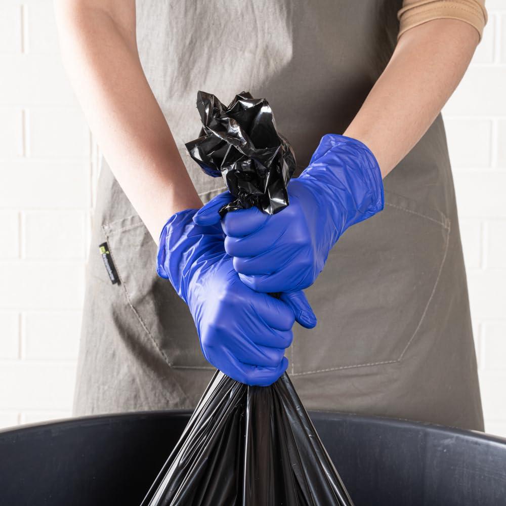 Restaurantware Restaurantware LOW DERMA Large Nitrile Gloves 1000 Disposable Hypoallergenic Gloves - FDA Compliant No Powder And No Latex Blue Non-Sterile Gloves Low Dermatitis Potential