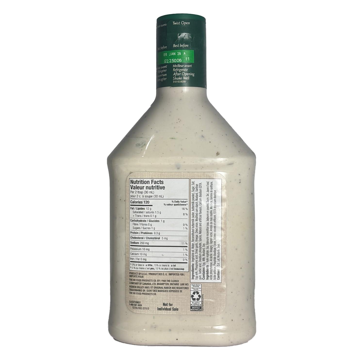 Hidden Valley Hidden Valley The Original Ranch Dressing, 40 Ounce, Pack of 2