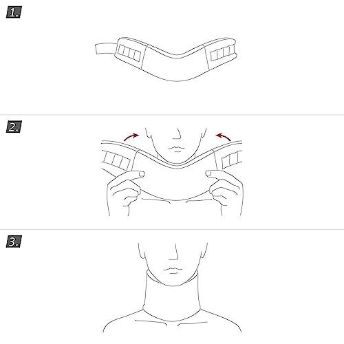 Actimove Actimove Kids Cervical Collar for Girls & Boys | Soft Foam Pediatric Neck Brace for Sleeping - Relieves Neck Pain & Spine Pressure, Neck Collar Brace Support After Whiplash or Injury | White, Infant
