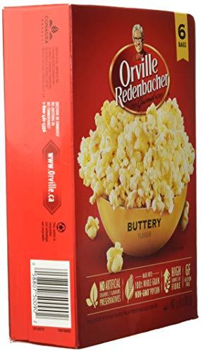 Orville Redenbacher's Orville Redenbacher's Buttery Flavor Popcorn, 492g/17.4oz Box, (6ct x 82g) {Imported from Canada}