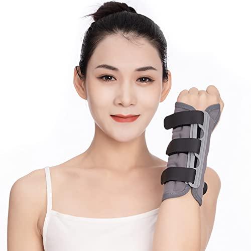 HAILM HAILM Wrist Supports, with Metal Strip Carpal Tunnel Wrist Splint for Both Hand & Wrist Brace, Day Night Wrist Supports for Joint Pain,R