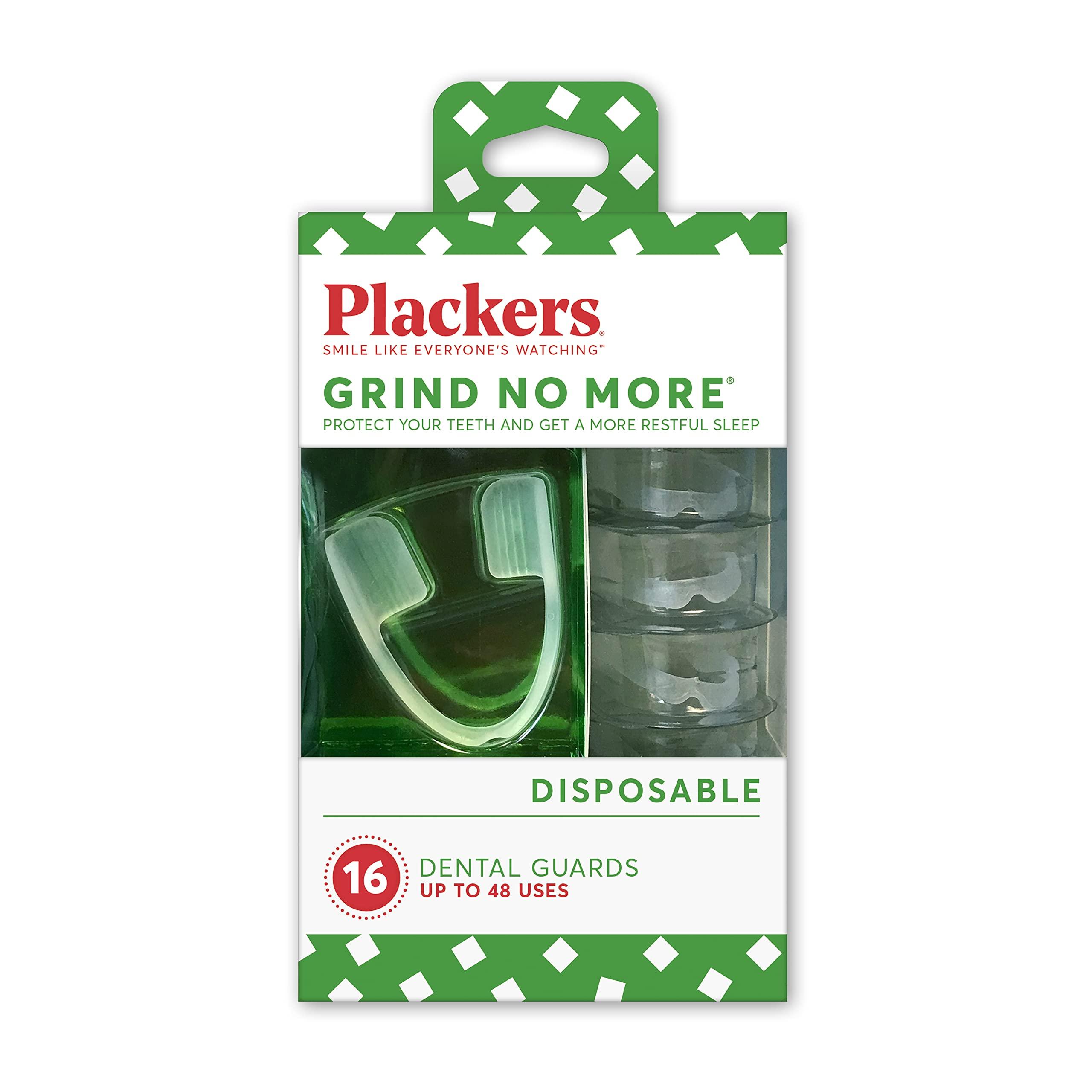 Plackers Plackers Grind No More Night Guard (16 Count) and Plackers Twin-Line Dental Flossers (75 Count)